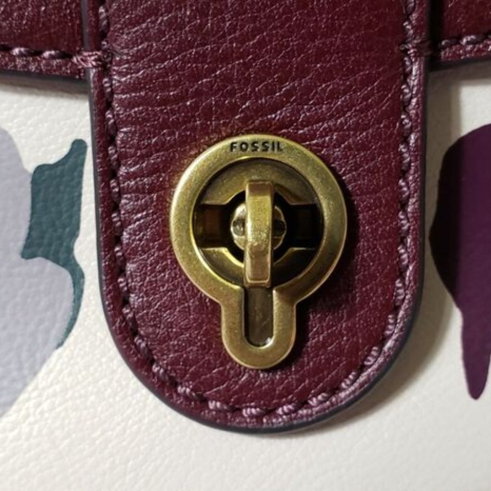 Fossil Clara Bucket Satchel Crossbody Handbag W/L… - image 7